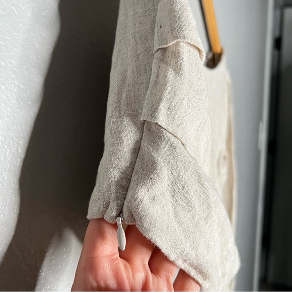 Stillwater Tan Linen One Shoulder Top Size XS - Picture 4 of 5